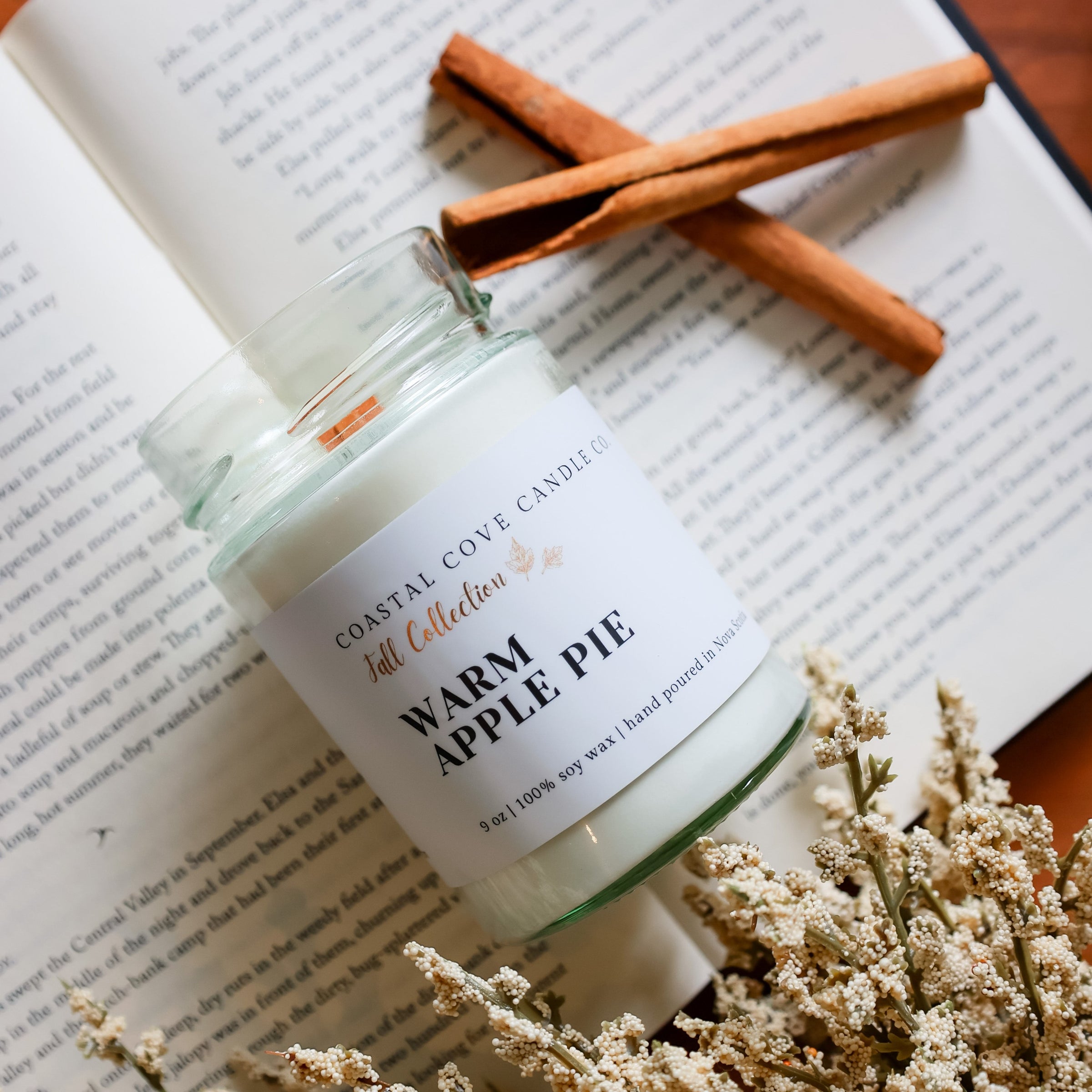 soy wax wood wick candle