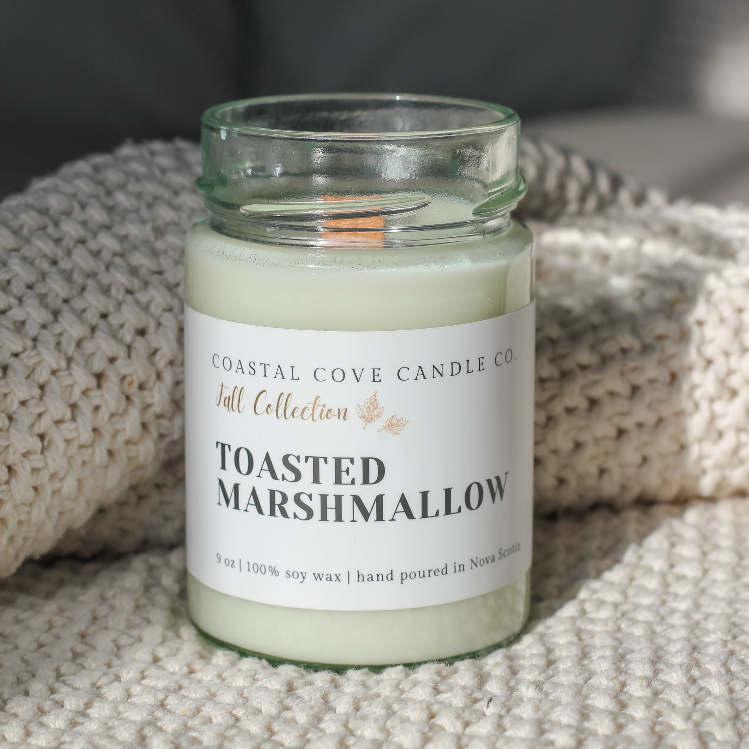 soy wax wood wick fall candle