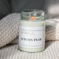 wood wick soy wax fall candle