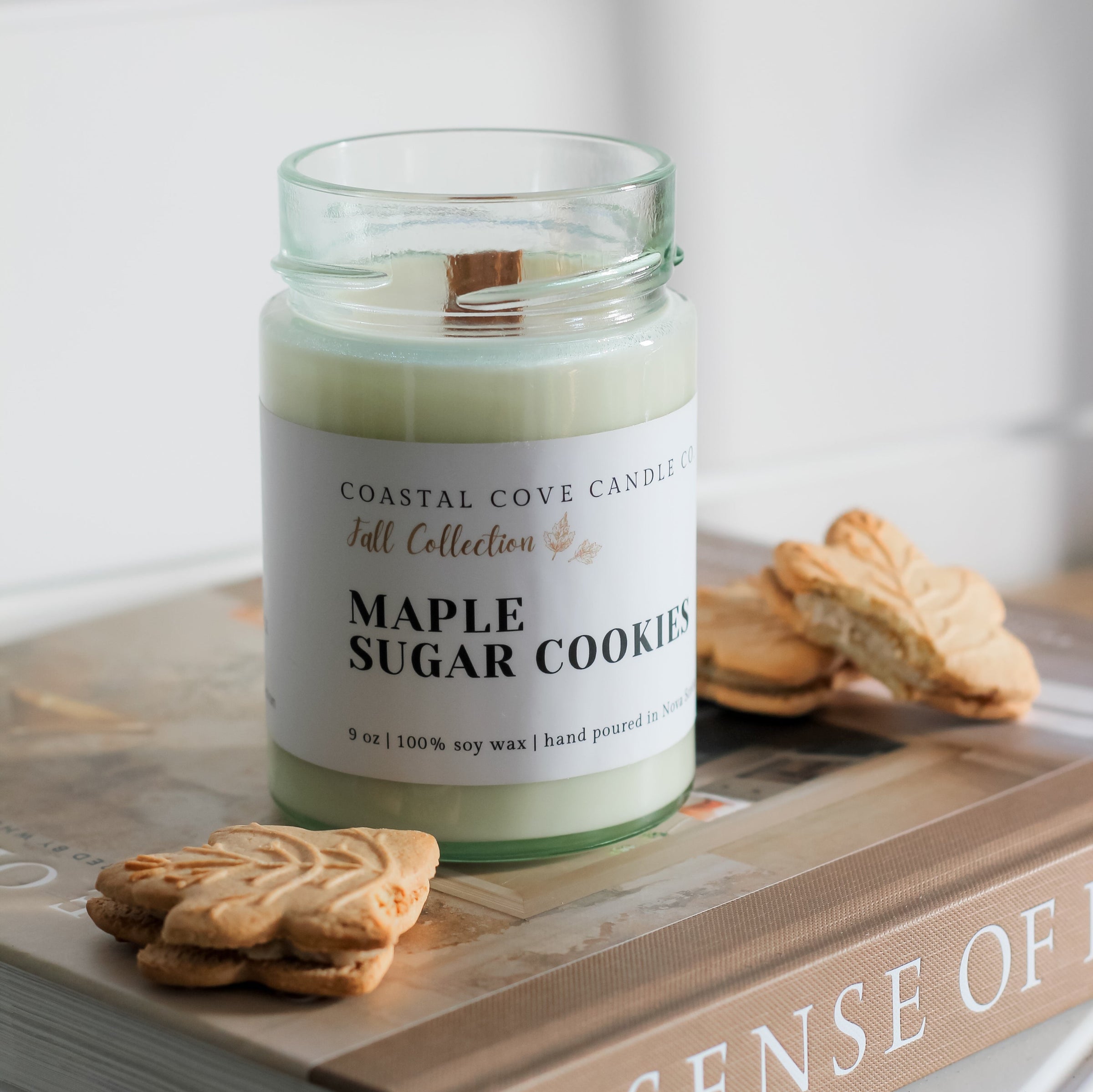 soy wax wood wick fall candle