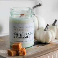 soy wax wood wick fall candle