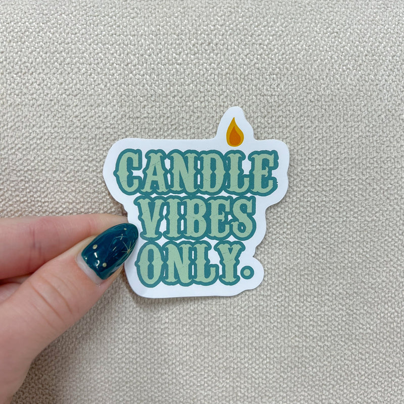 Candle Vibes Only Sticker