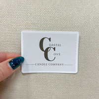 Coastal Cove Candle Co. Logo Rectangle Sticker