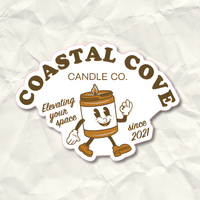 Coastal Cove Retro Mascot Sticker