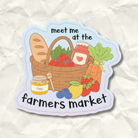 Meet Me At The Farmers Market Sticker