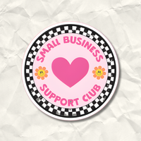 Small Business Support Club Sticker