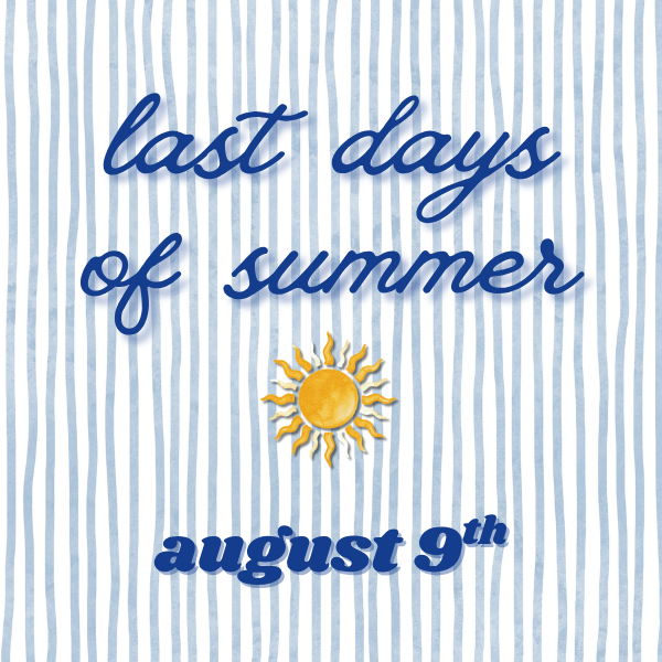 Last Days of Summer Candle Workshop ~ Sunday, August 9th
