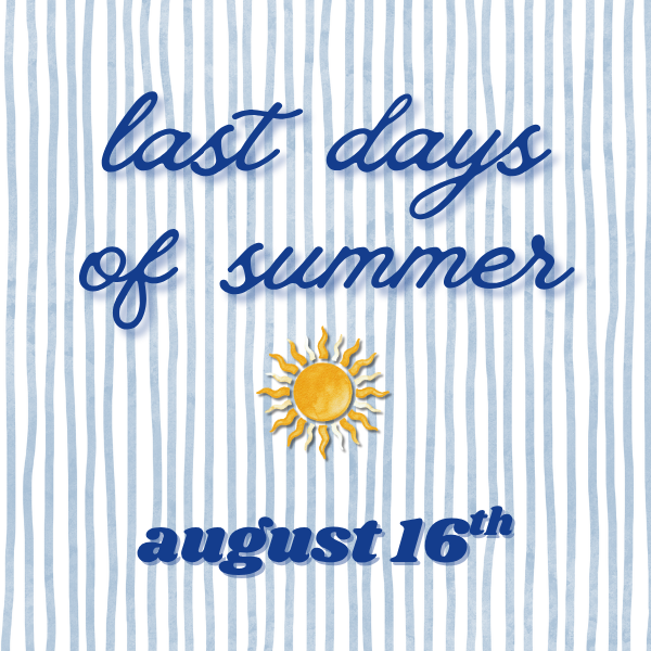 Last Days of Summer Candle Workshop ~ Sunday, August 16th